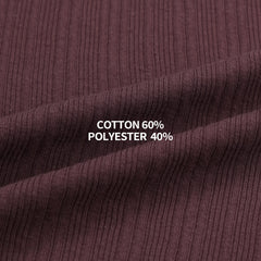 Side-Zip Ribbed Short Sleeve Knit Top