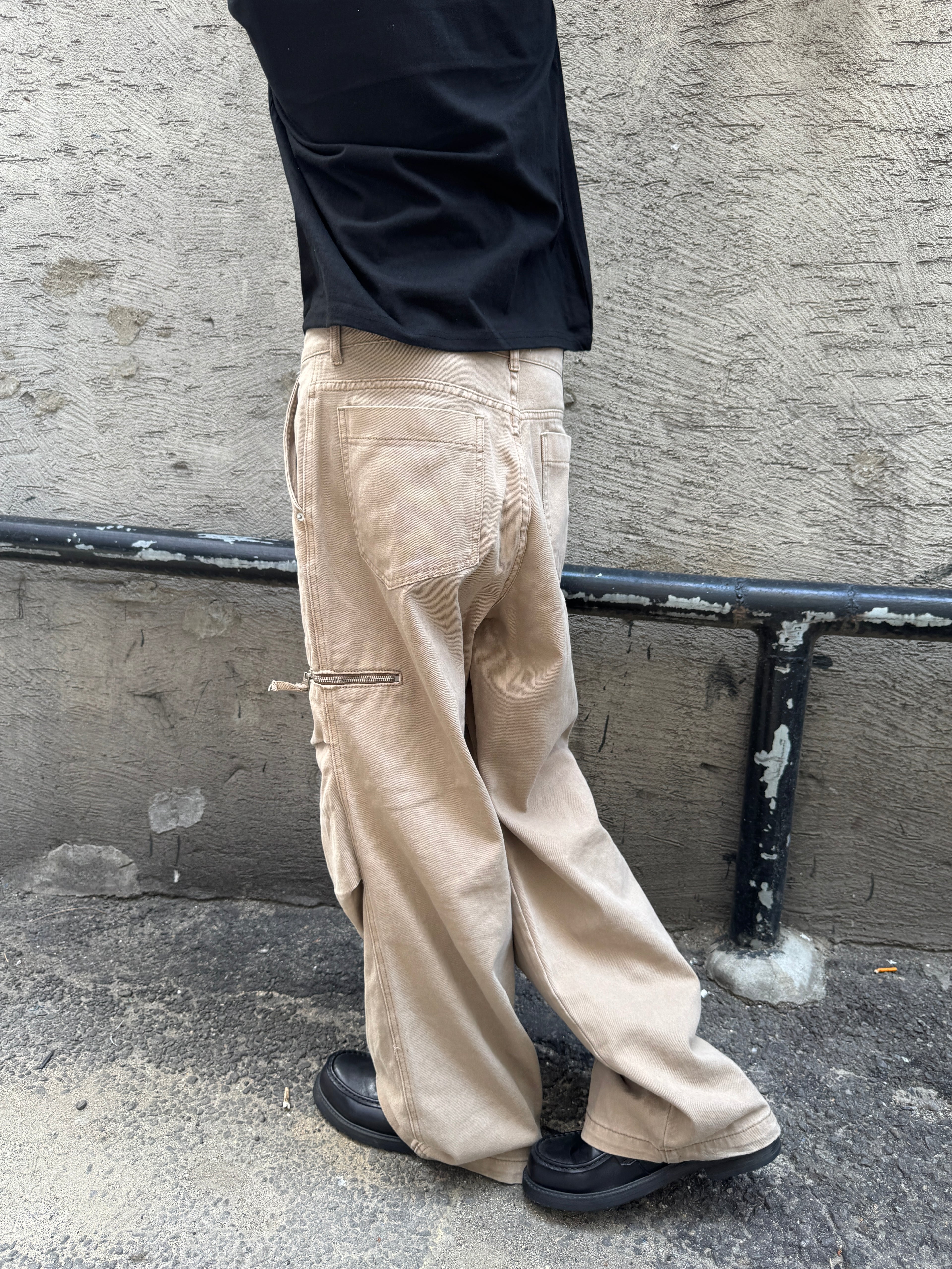 Panel-Dyed Cargo Pants