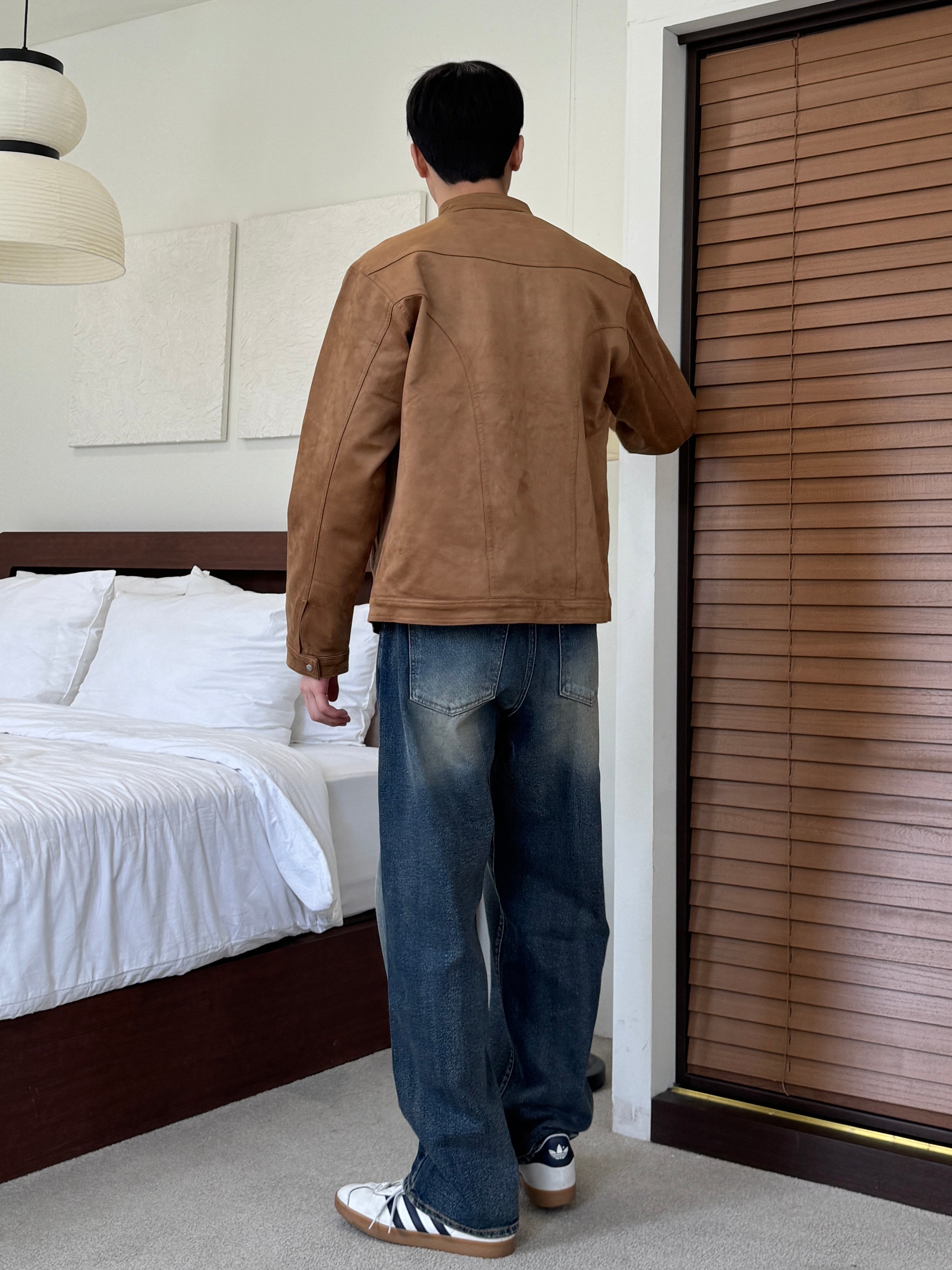 Washed Denim Pants