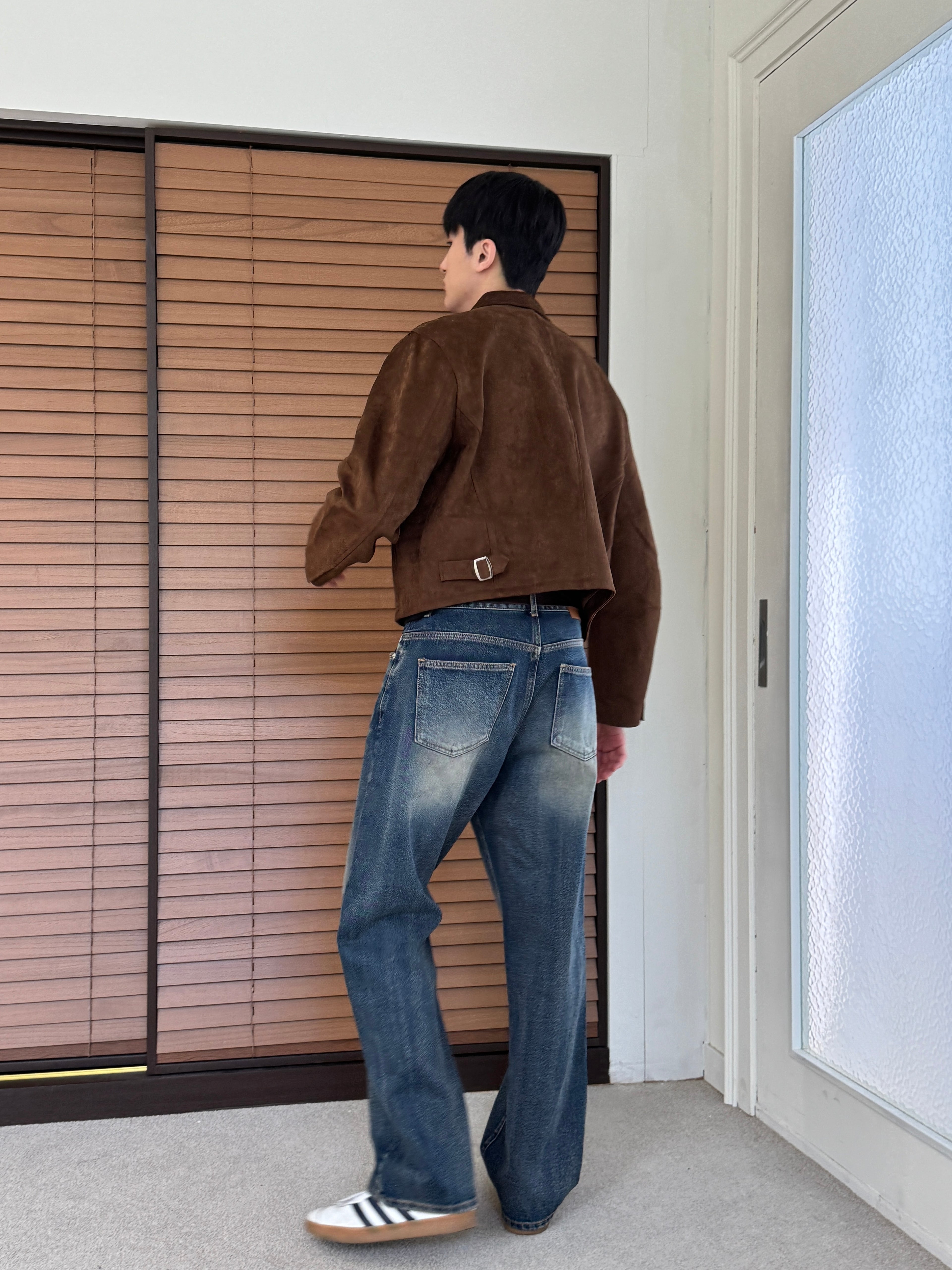 Washed Denim Pants