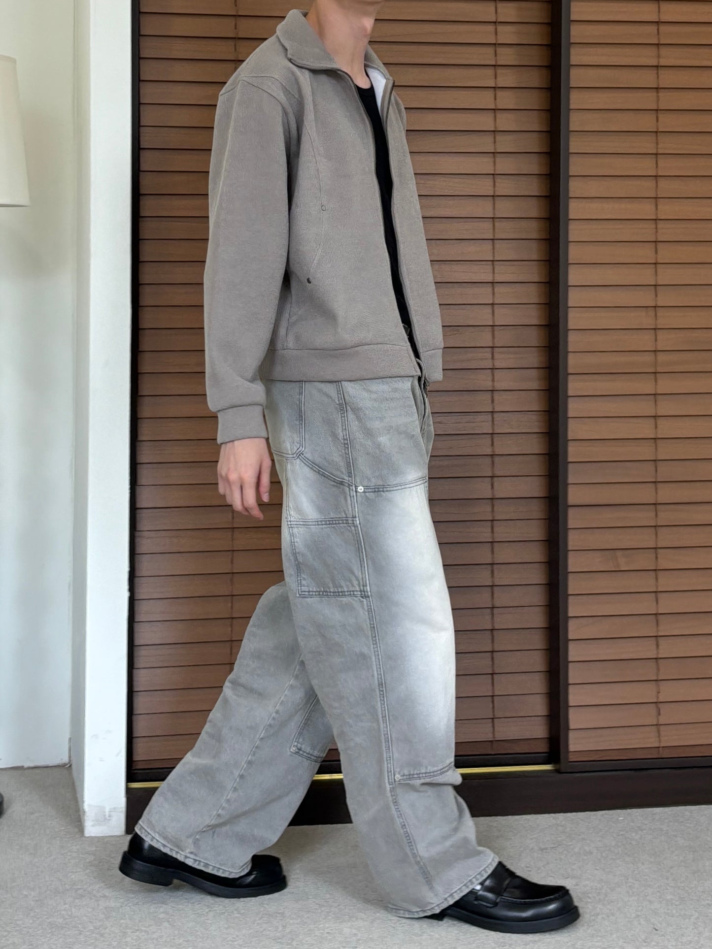 Denim Carpenter Pants Gray